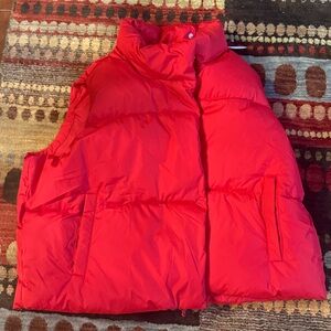 New old navy red puffer vest xxl